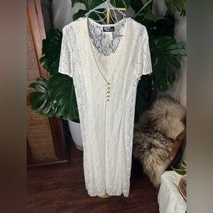 Vintage Dawn Joy Fashions Lace Dress
